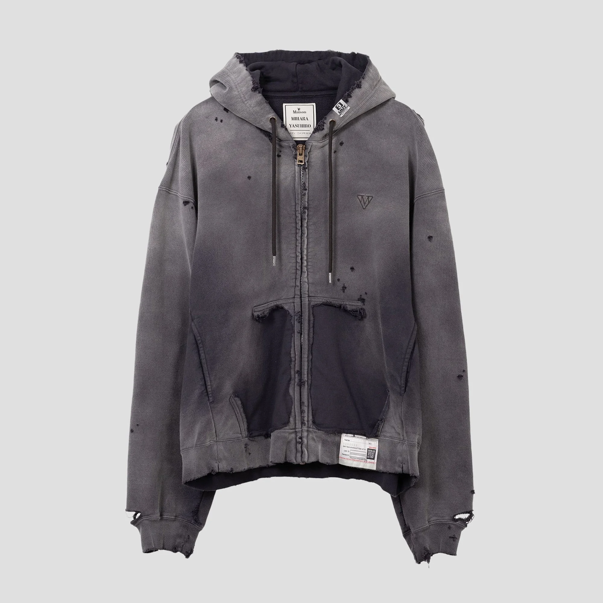 SUN FADED ZIP-UP HOODIE - 1