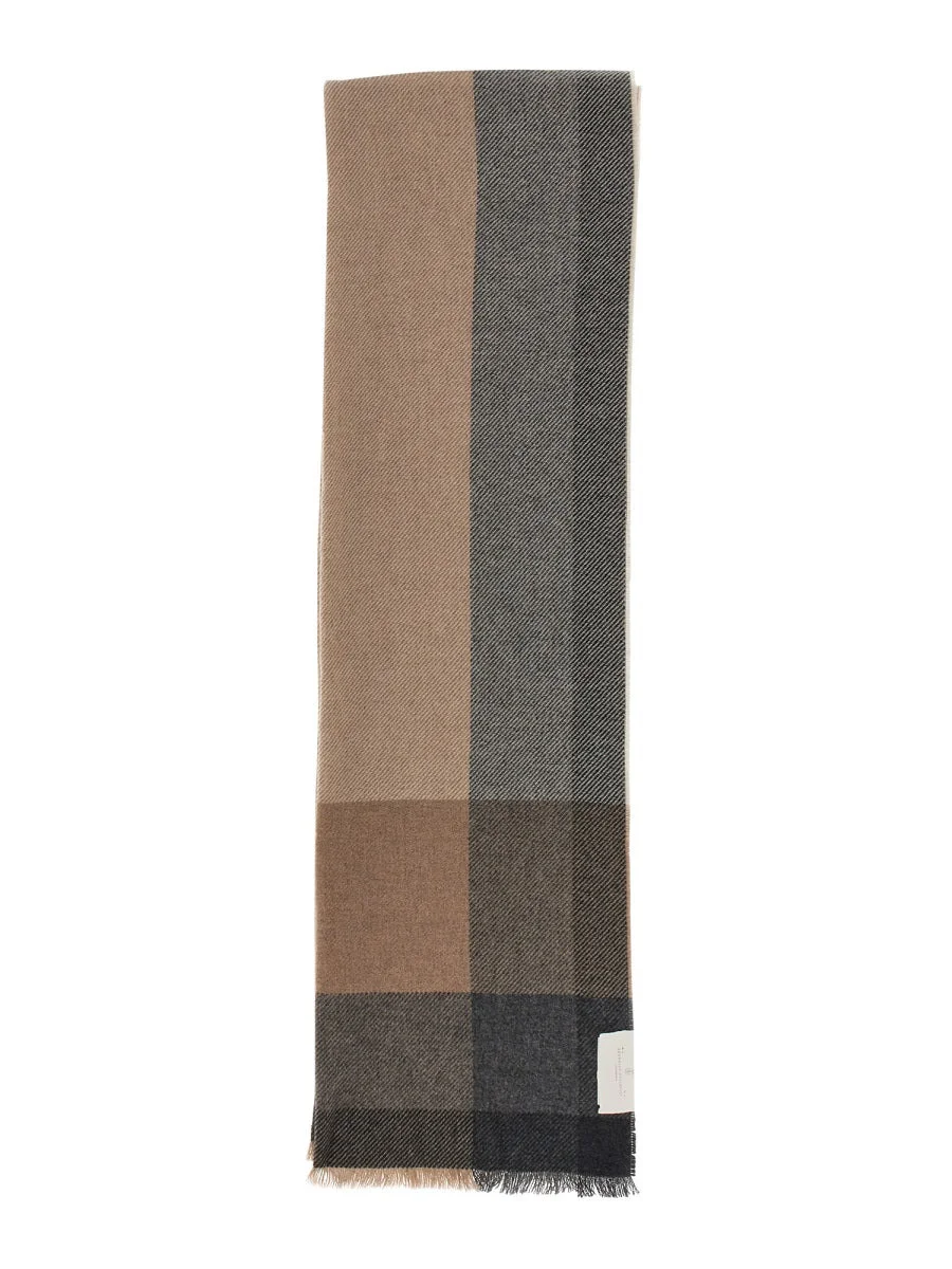 Brunello Cucinelli Men Sciarpa In Twill - 1