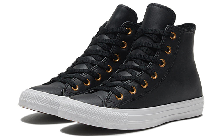 (WMNS) Converse Chuck Taylor All Star Black/Gold 568659C - 3