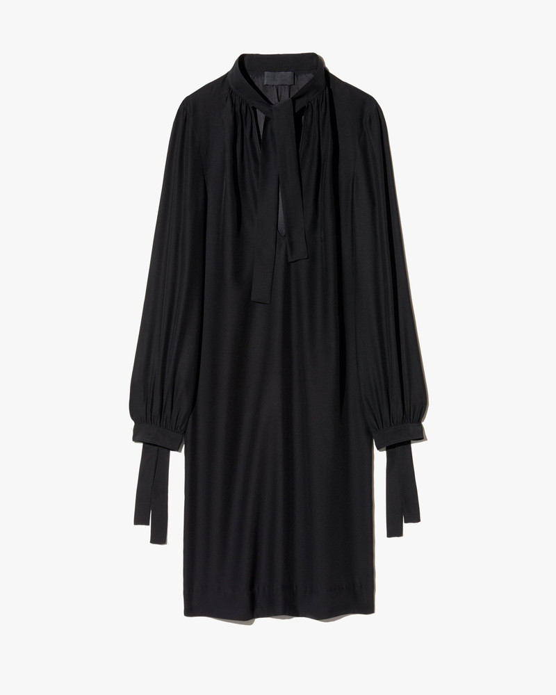 VADA TIE NECK SILK DRESS 1
