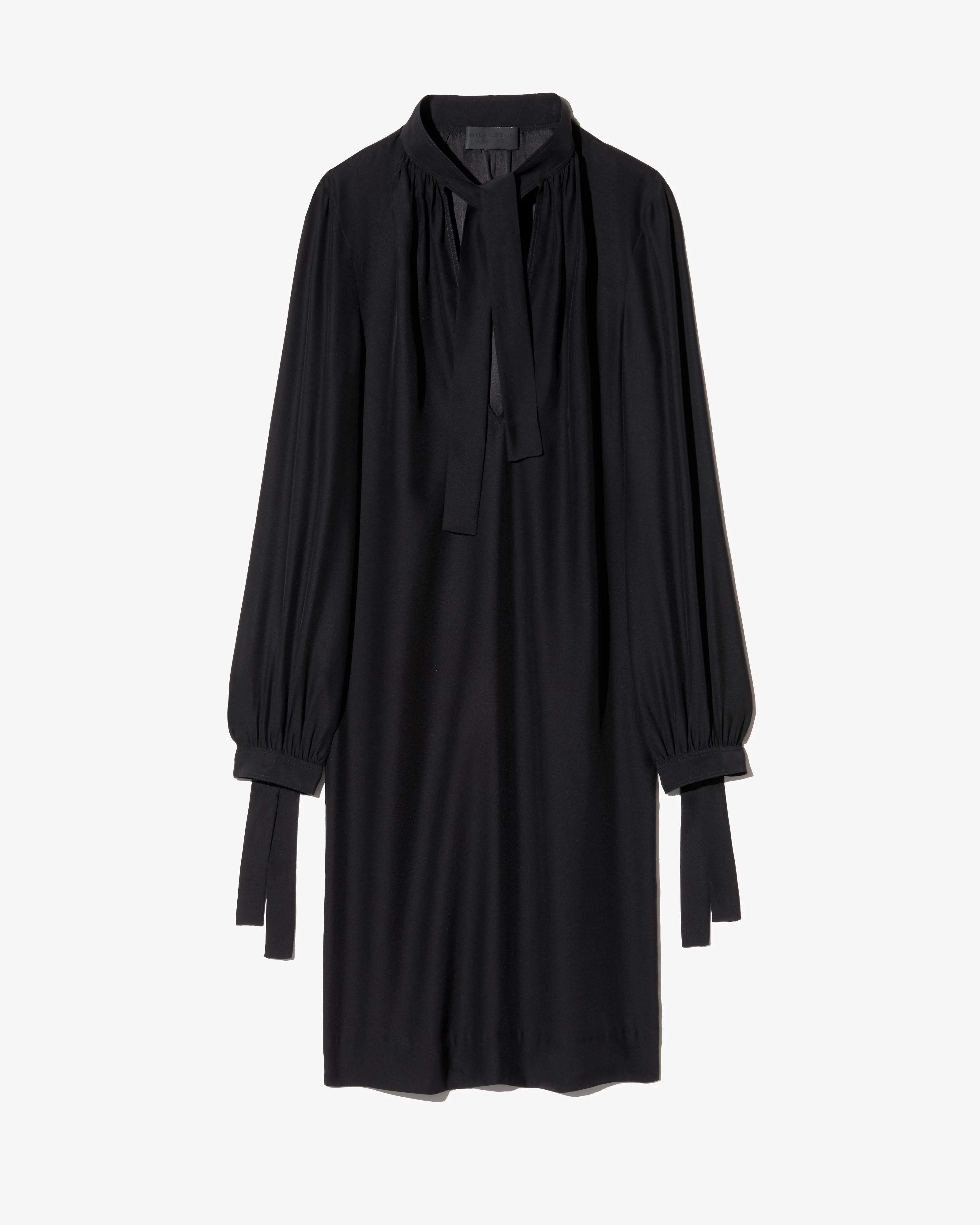 VADA TIE NECK SILK DRESS - 1