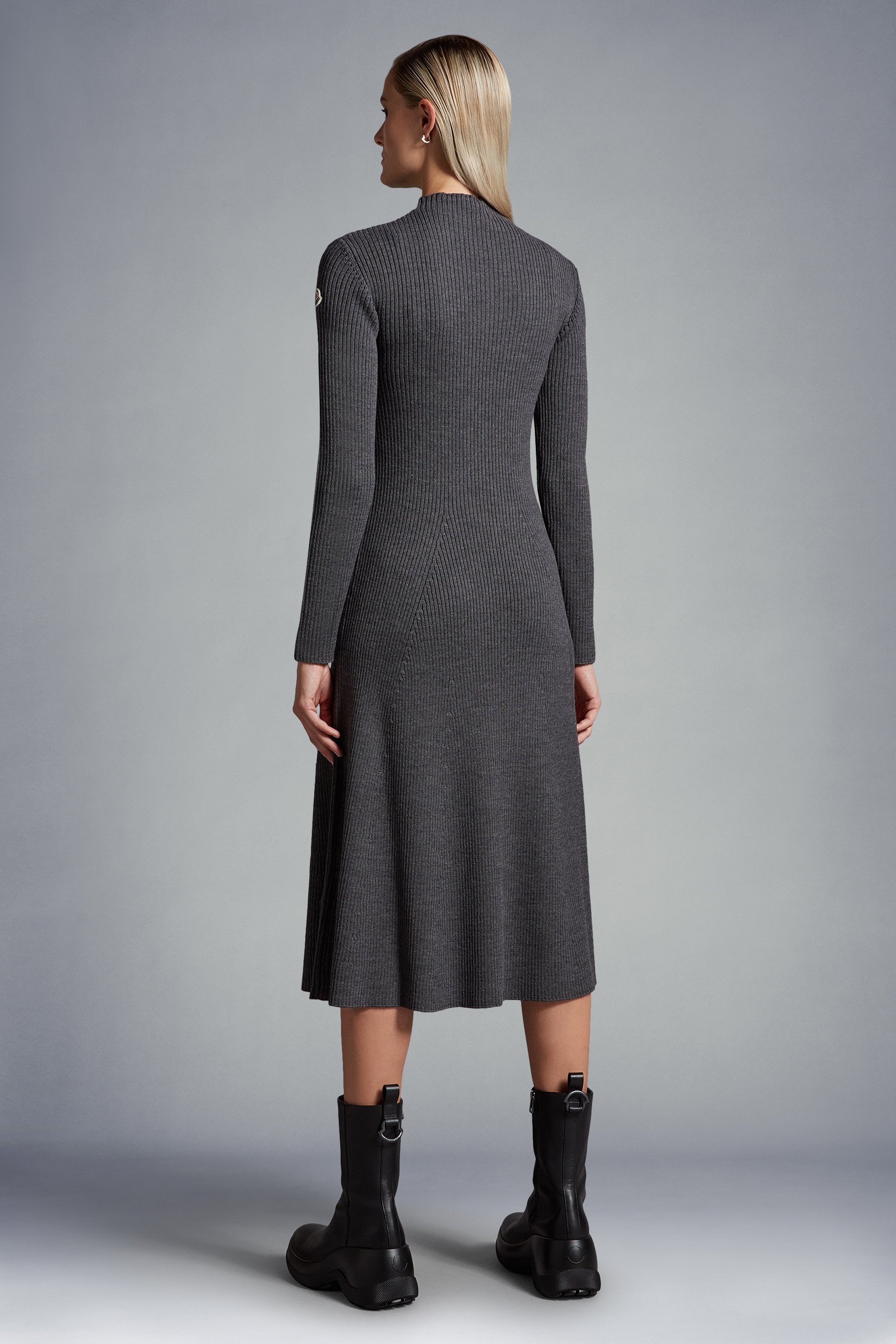 Knit Wool Midi Dress - 5