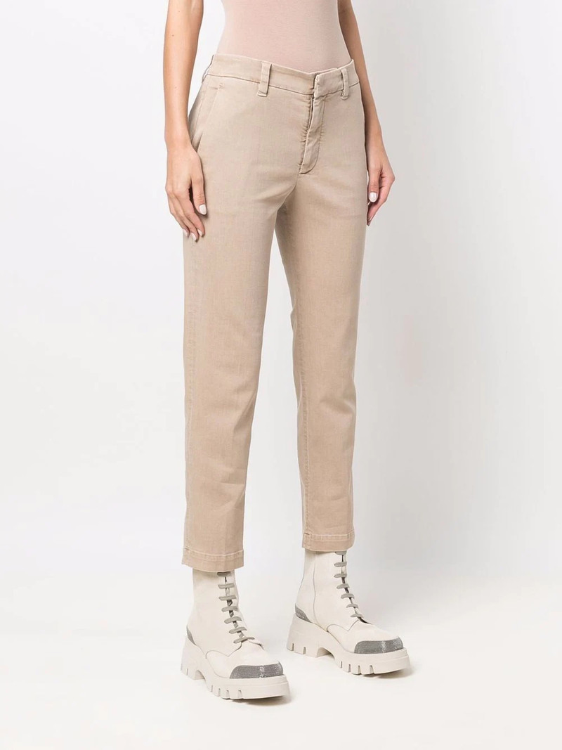 cropped cotton chino trousers 3