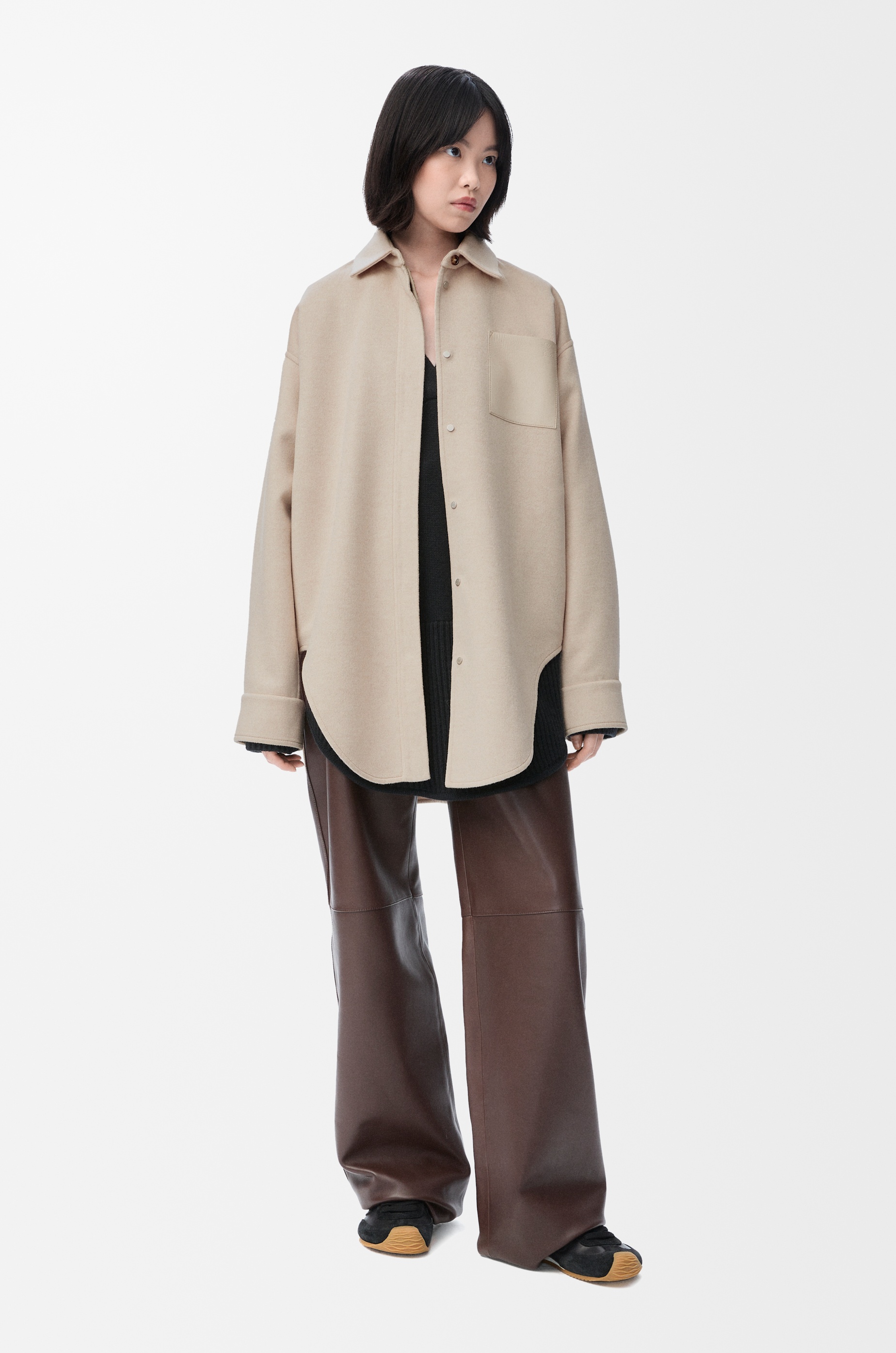Overshirt in wool and cashmere - 2