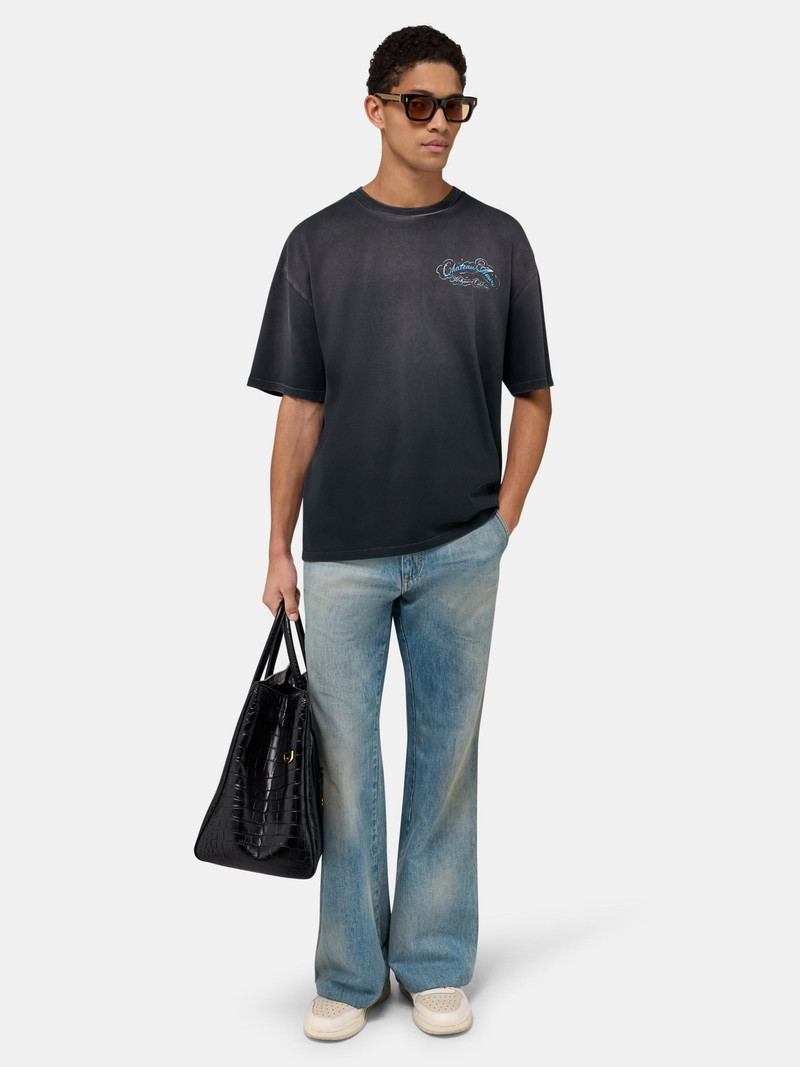 AMIRI CRYSTAL CHATEAU SCRIPT OVERSIZED TEE outlook