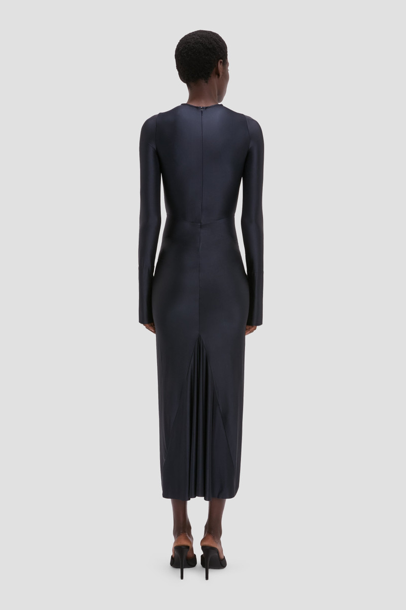 Frances Midi Dress In Navy 5