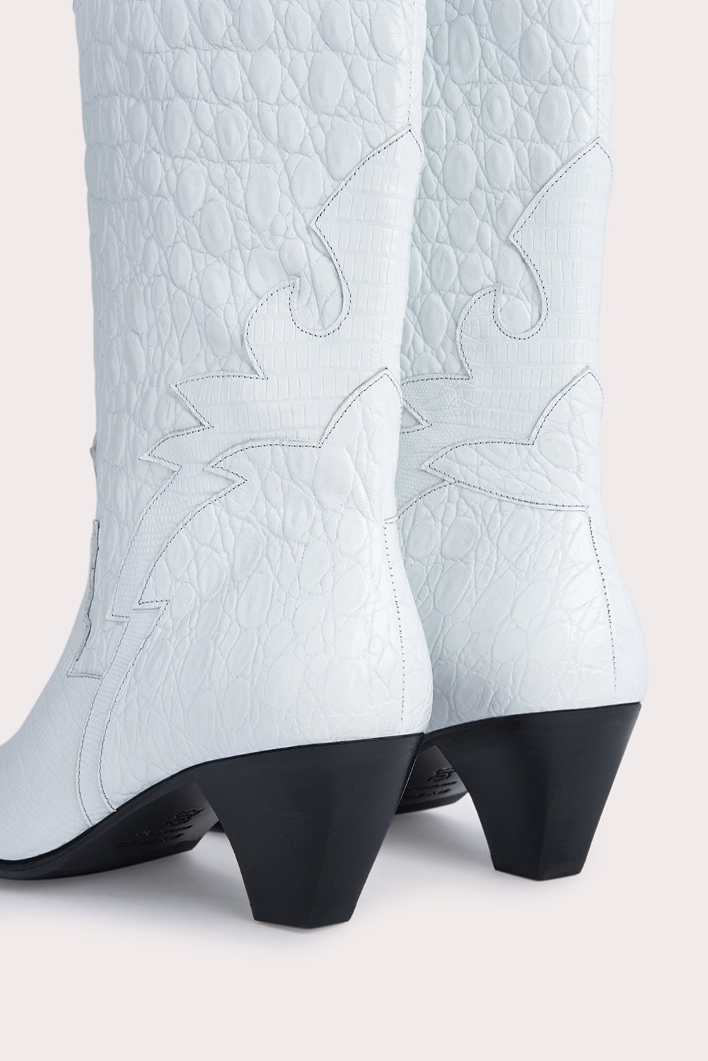 Melvin Optic White Croco Lizard Leather - 7