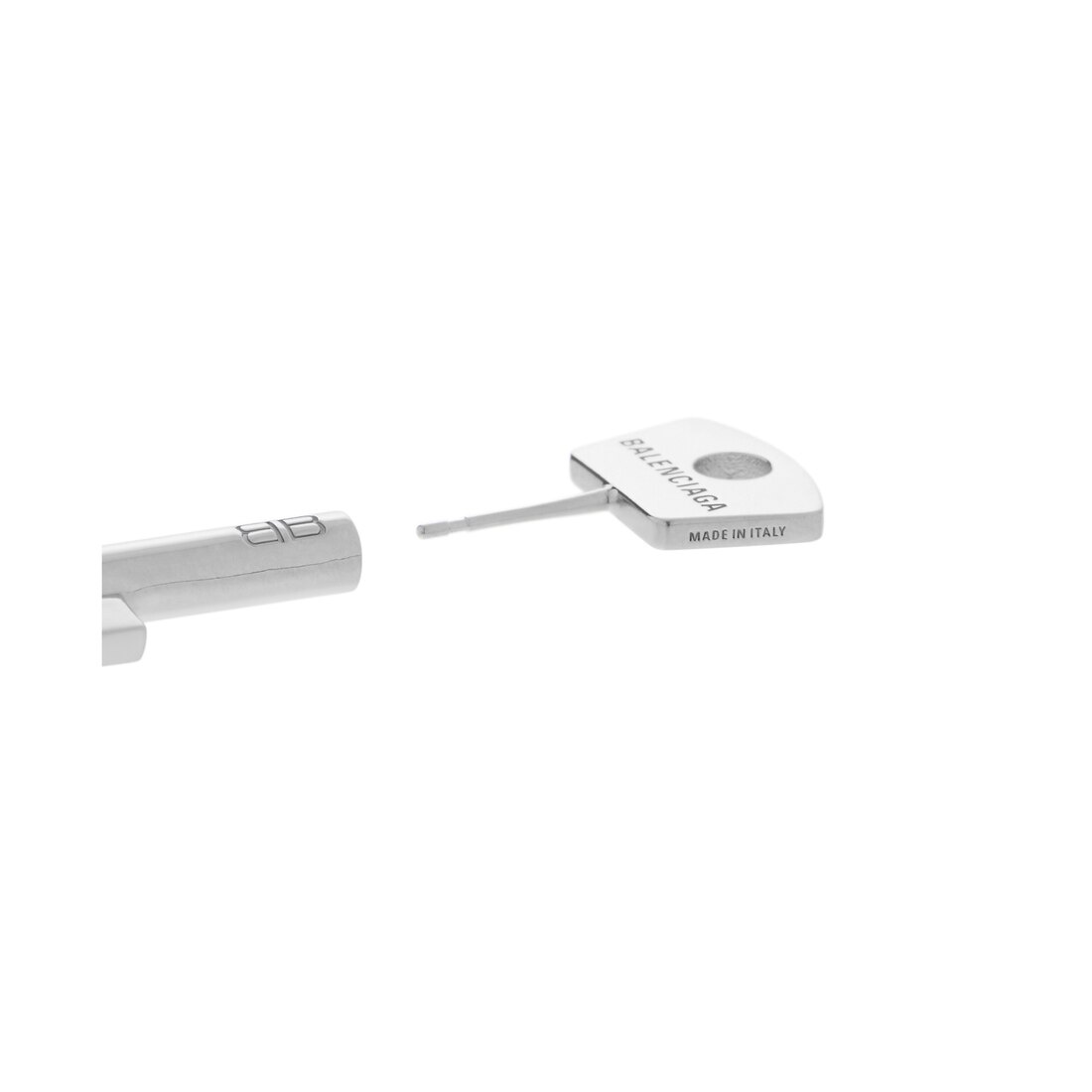 Amour Key Earring in Silver - 4