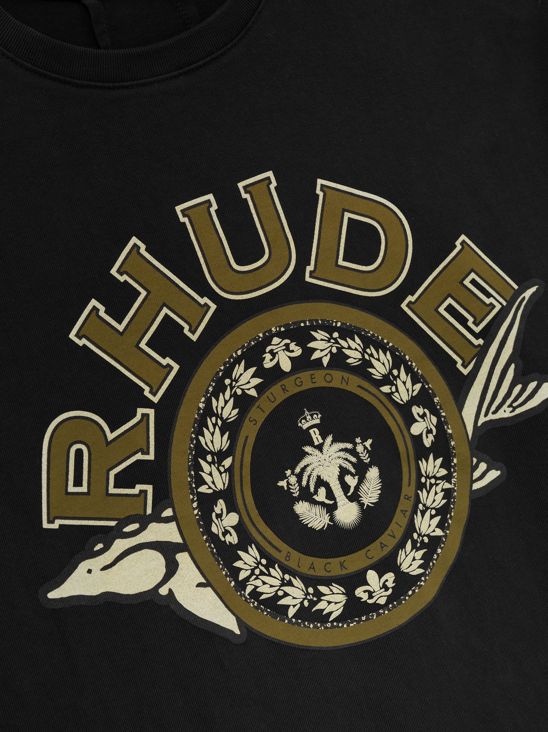 RHUDE BLACK CAVIAR TEE - 5