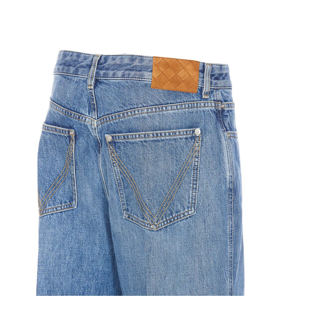 Bottega Veneta Women Vintage Indigo Turned Up Jeans - 3