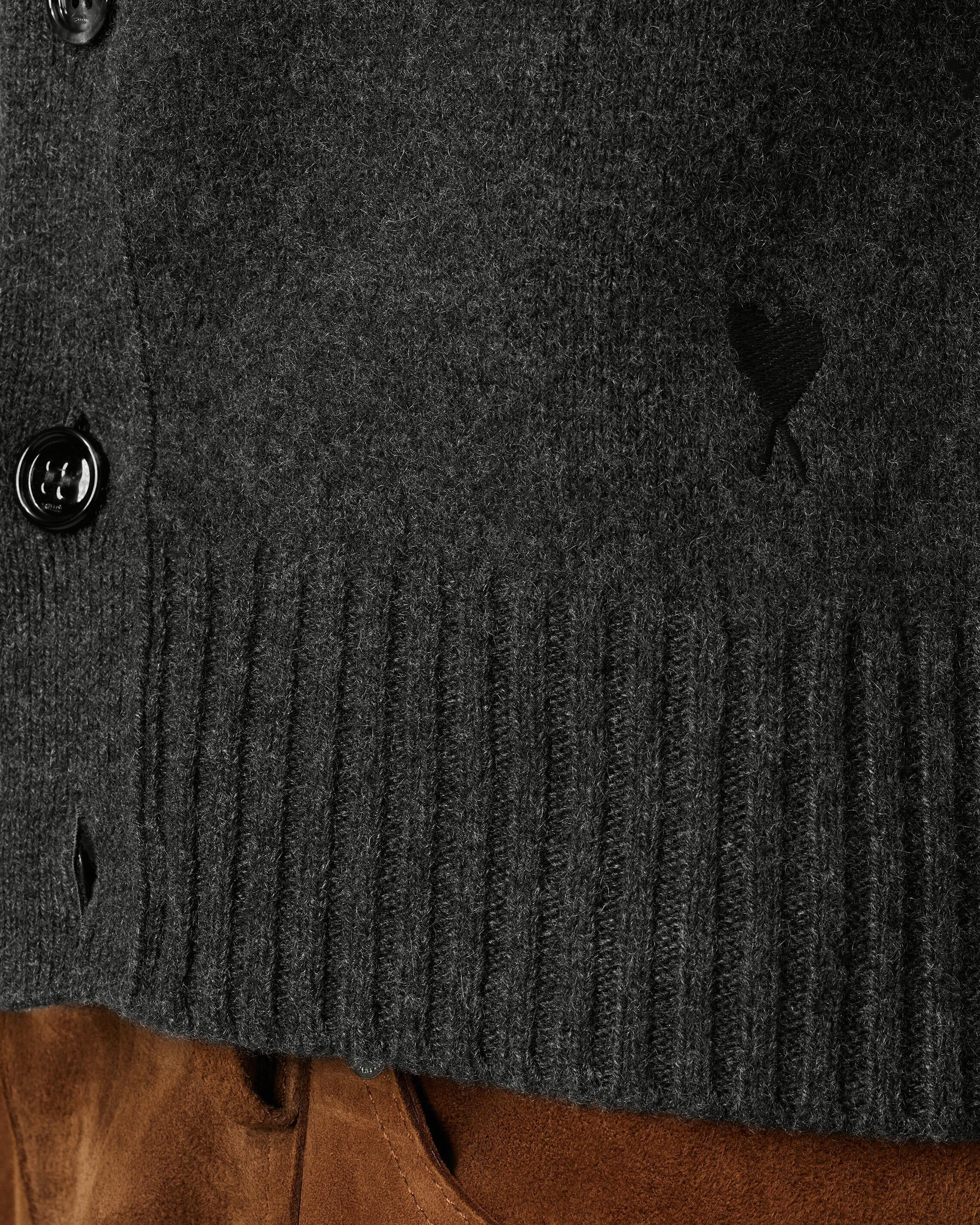 BLACK CASHMERE AMI DE COEUR CARDIGAN - 4