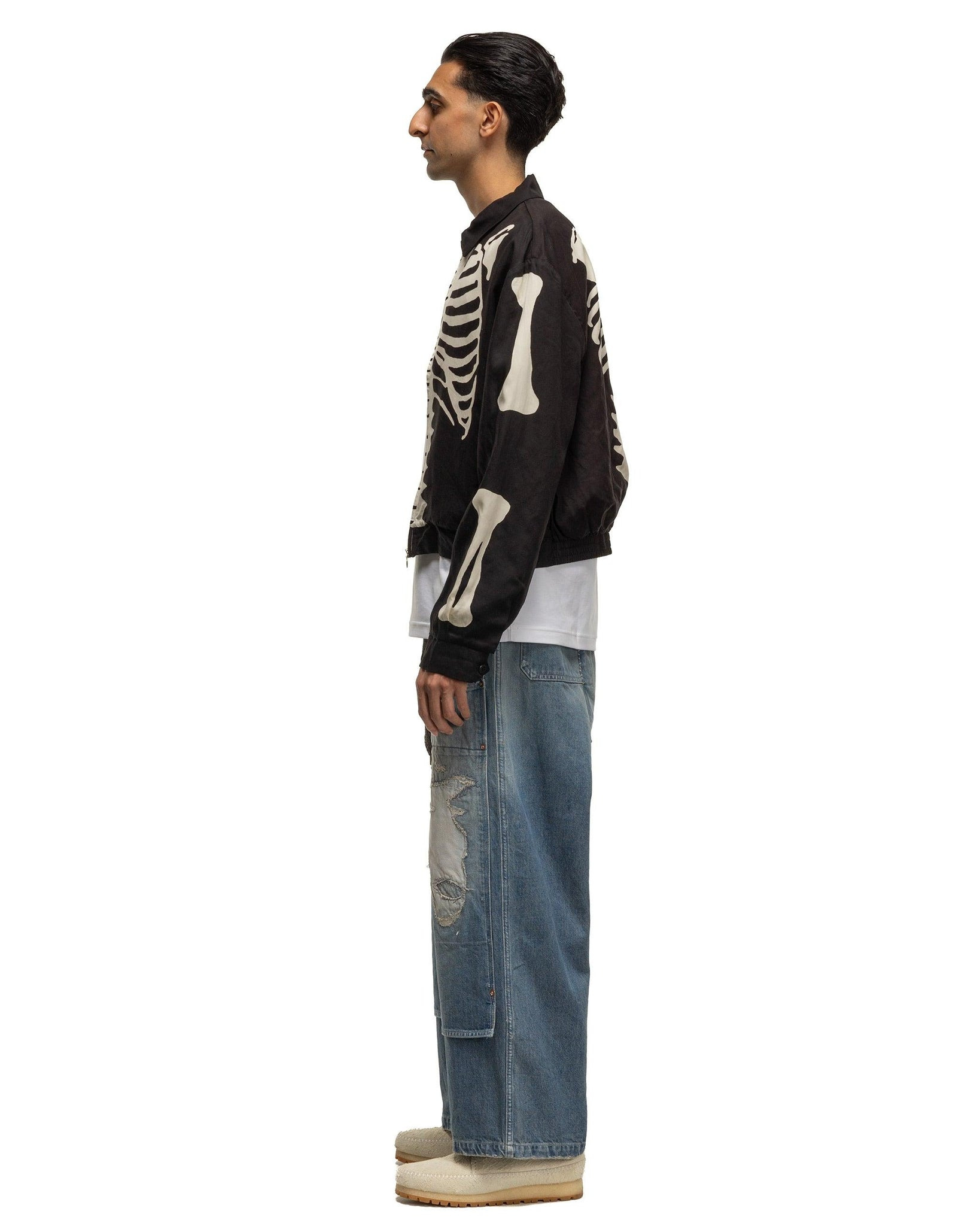 14oz Denim W-Knee EASY Baggy Pants (DIXIE LUMBER Remake) PRO - 3