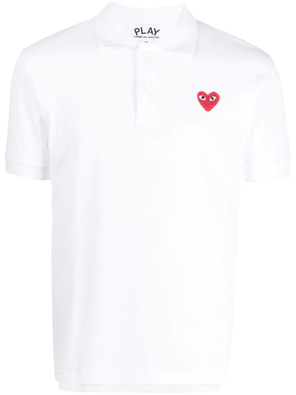 heart-logo cotton polo shirt - 1