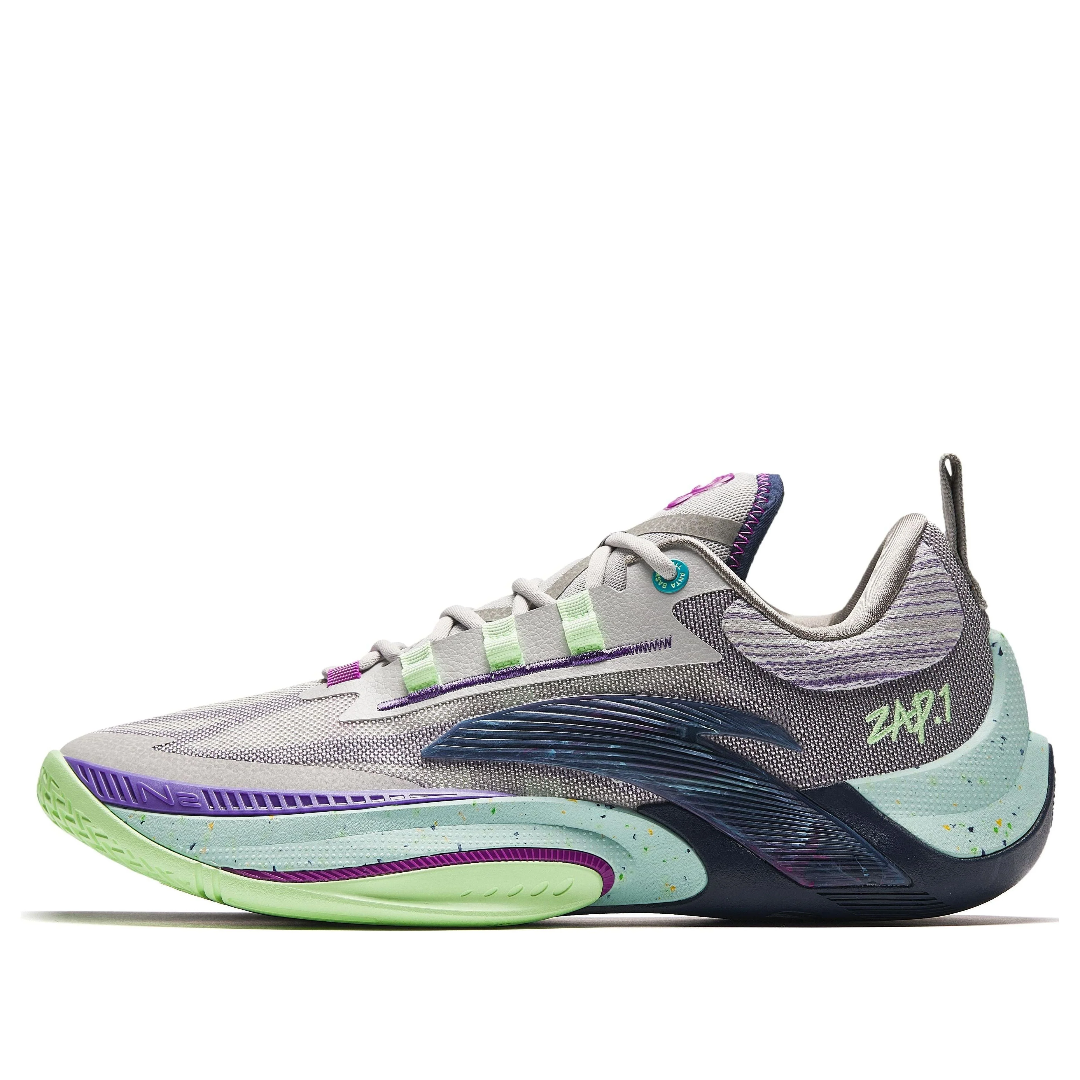 ANTA x Donte DiVincenzo Instant ZAP 1 'Grey Purple Green' 912411110Q-6 - 1