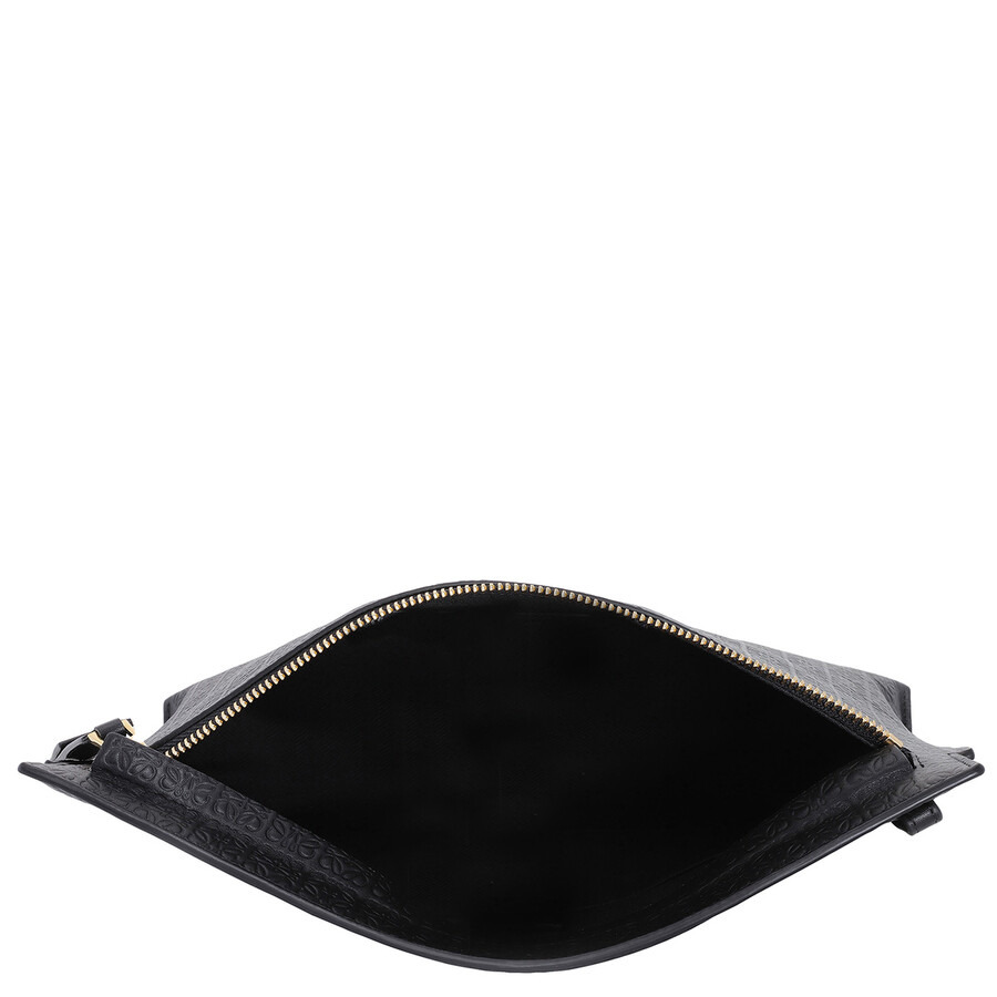 Loewe Calfskin Repeat T Pouch - Black - 5