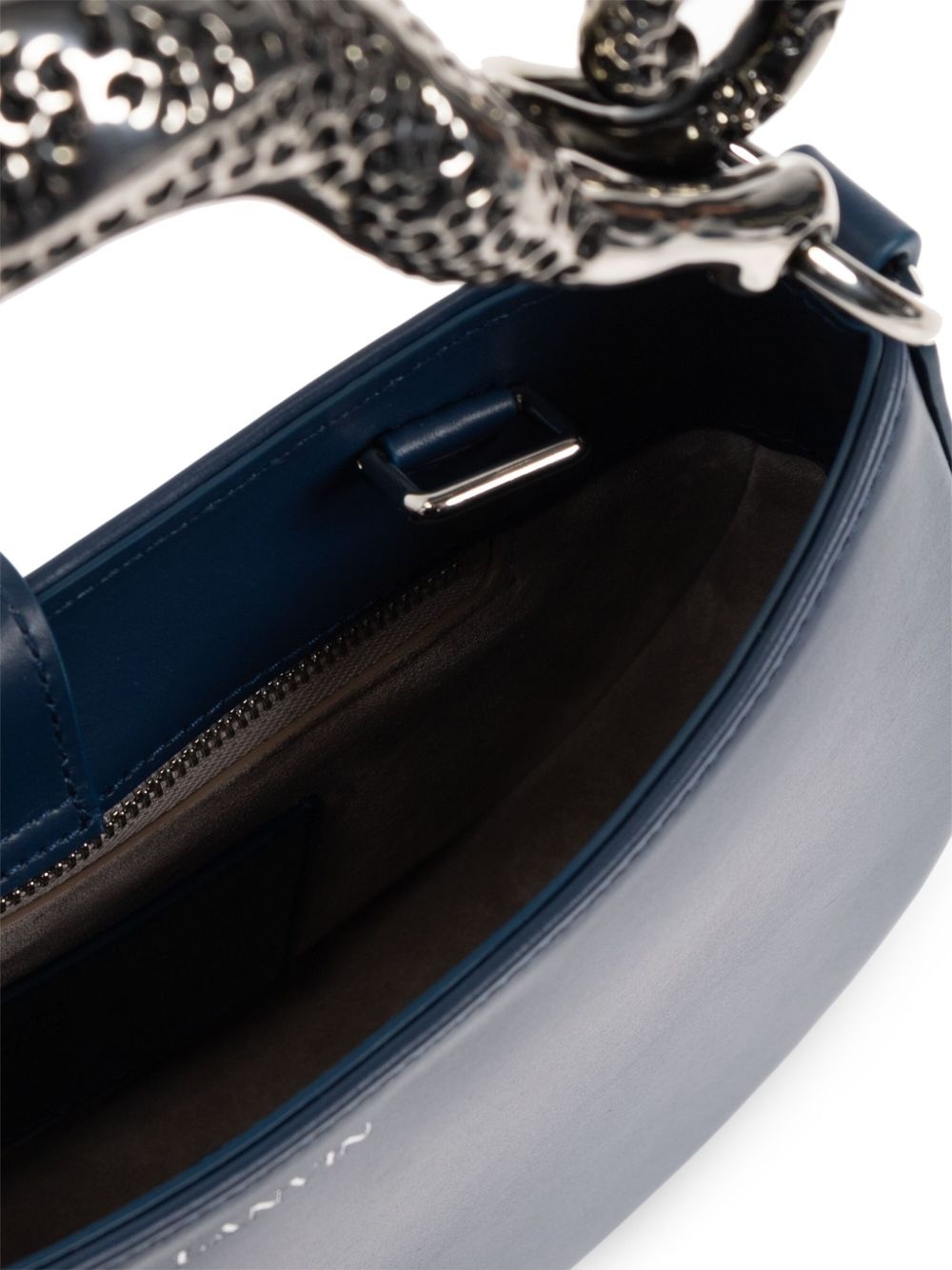 cat-handle leather tote bag - 5