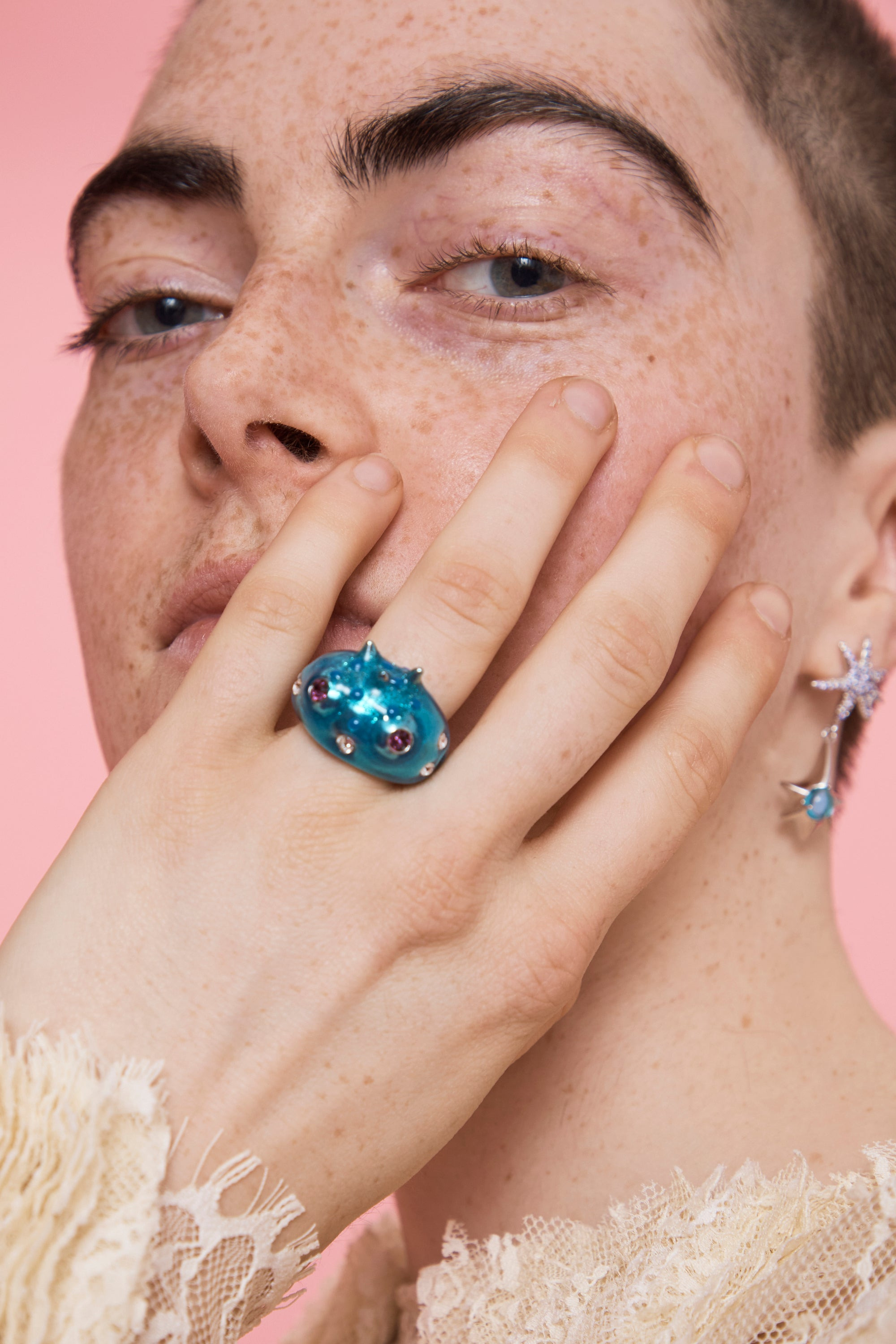 TURQUOISE RHINO BABY RING - 3