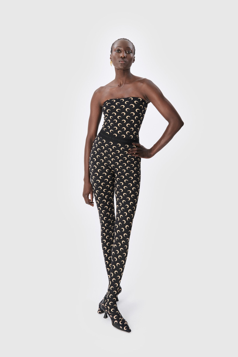 Marine Serre Recycled Moon Jersey Stirrup Leggings outlook