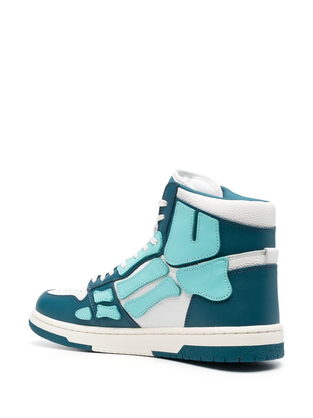 patch-detail lace-up sneakers - 3