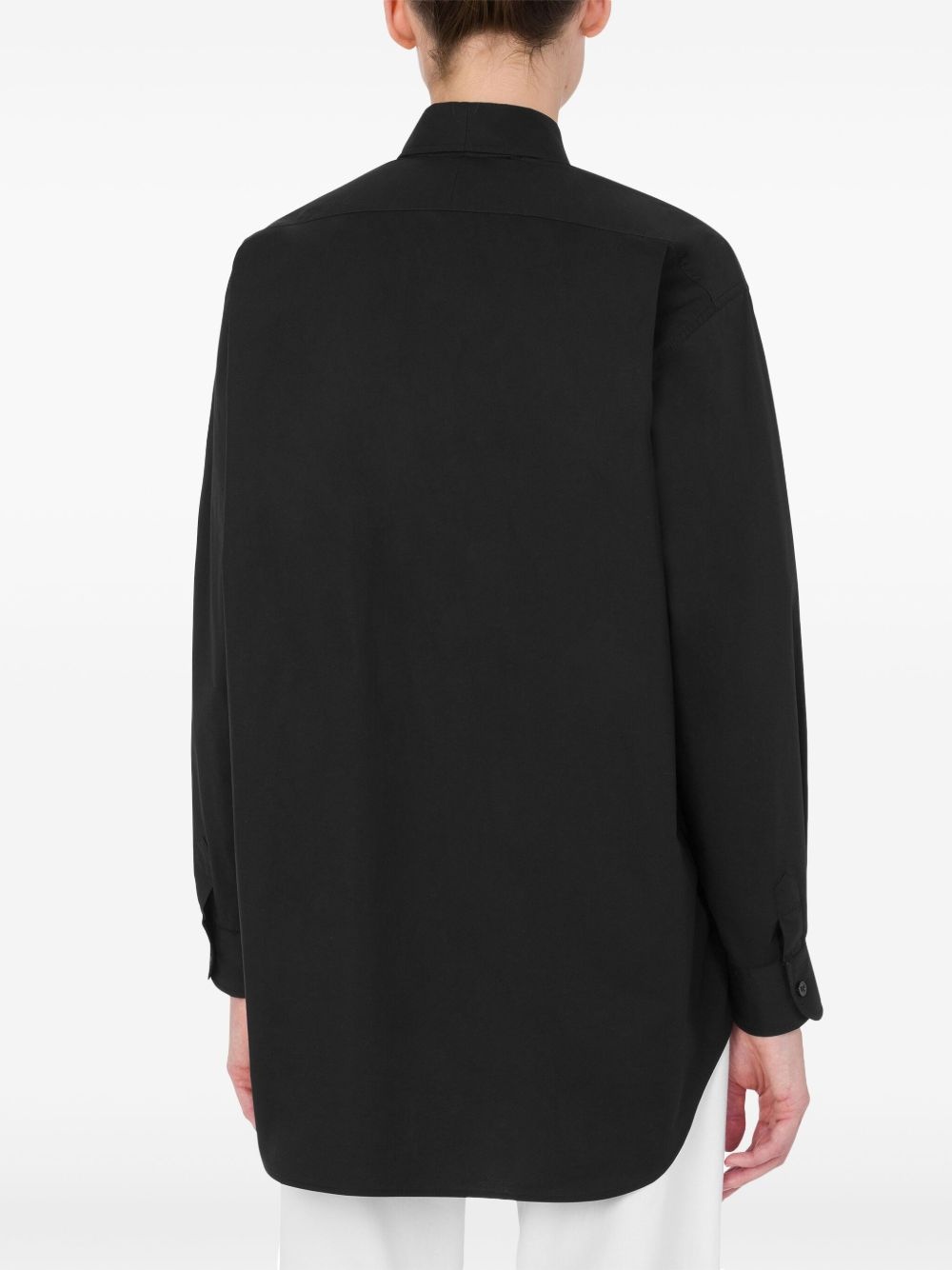 logo-embroidered shirt - 3