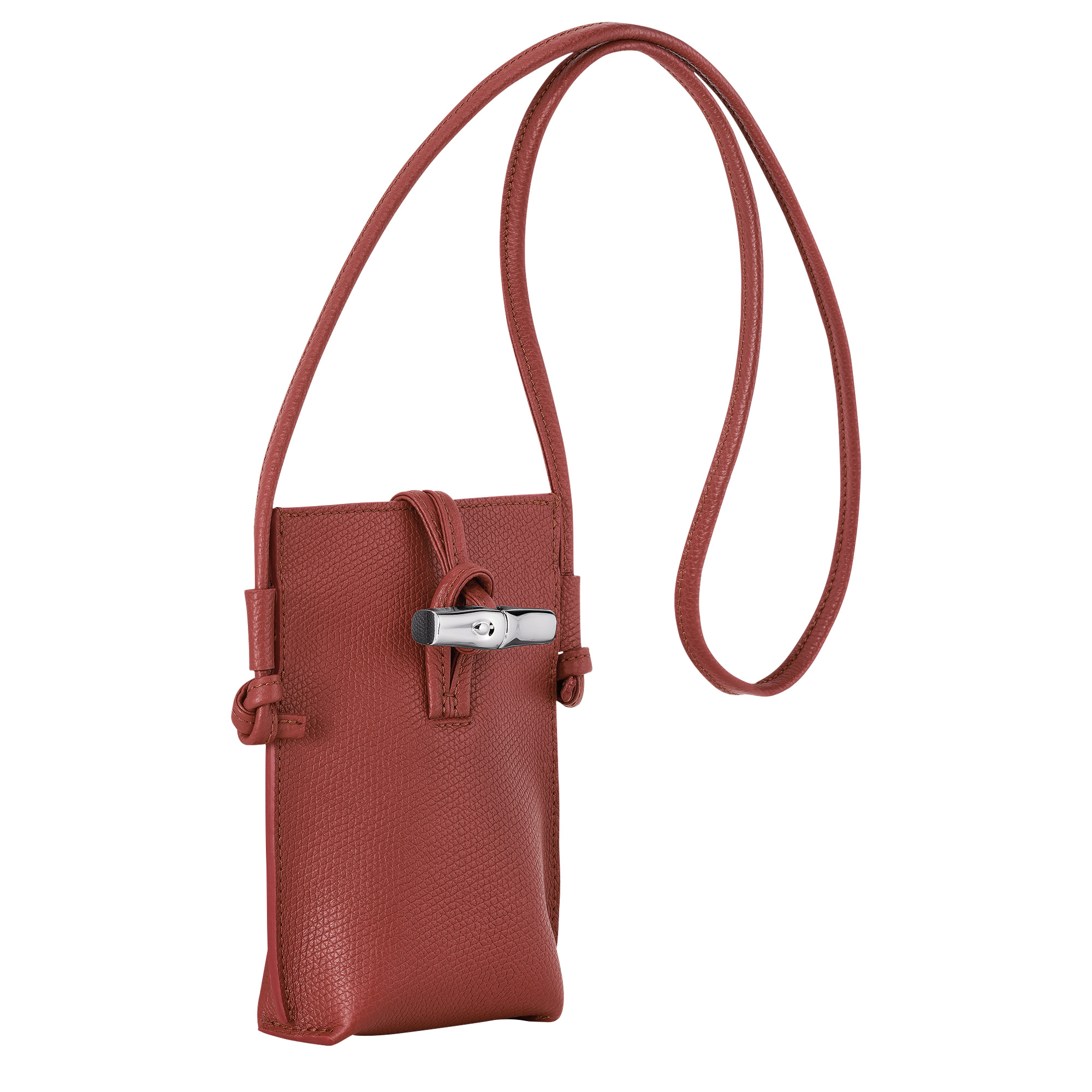 Le Roseau Phone case Chestnut - Leather - 3