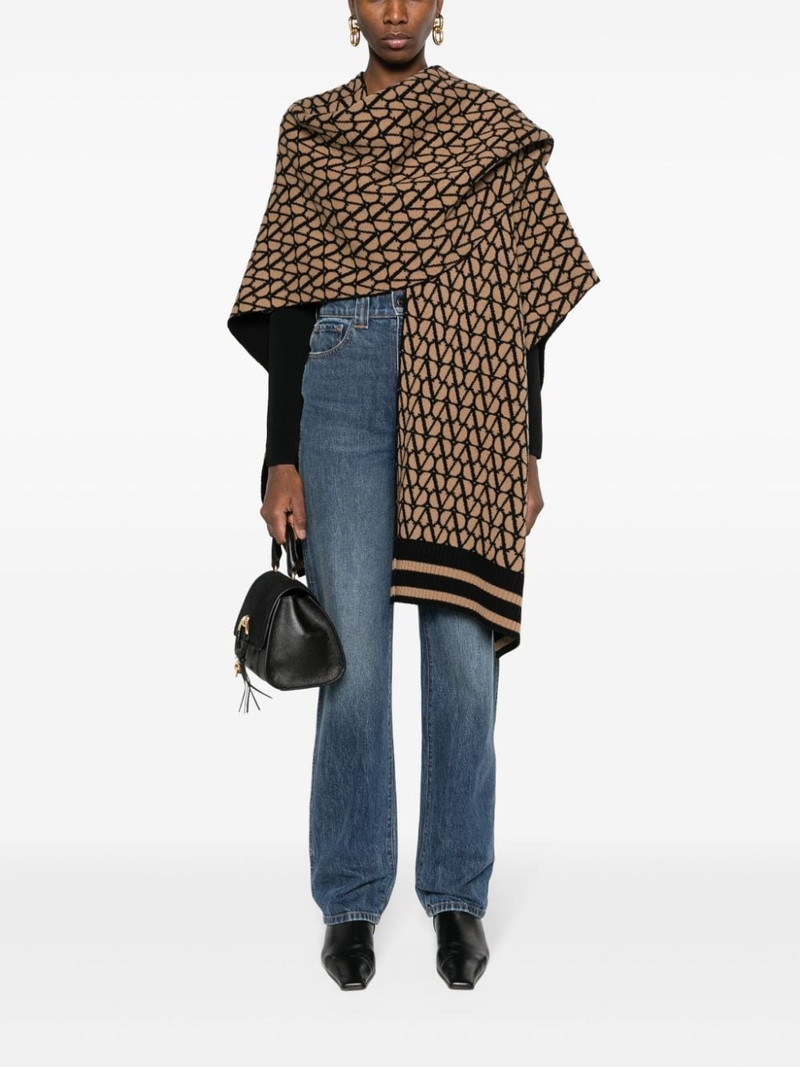 Valentino VLogo reversible poncho outlook