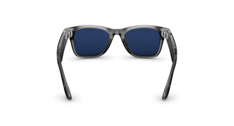 Ray-Ban Meta Wayfarer (Gen 2) Shiny Transparent Grey Transitions® Sapphire Lenses 4
