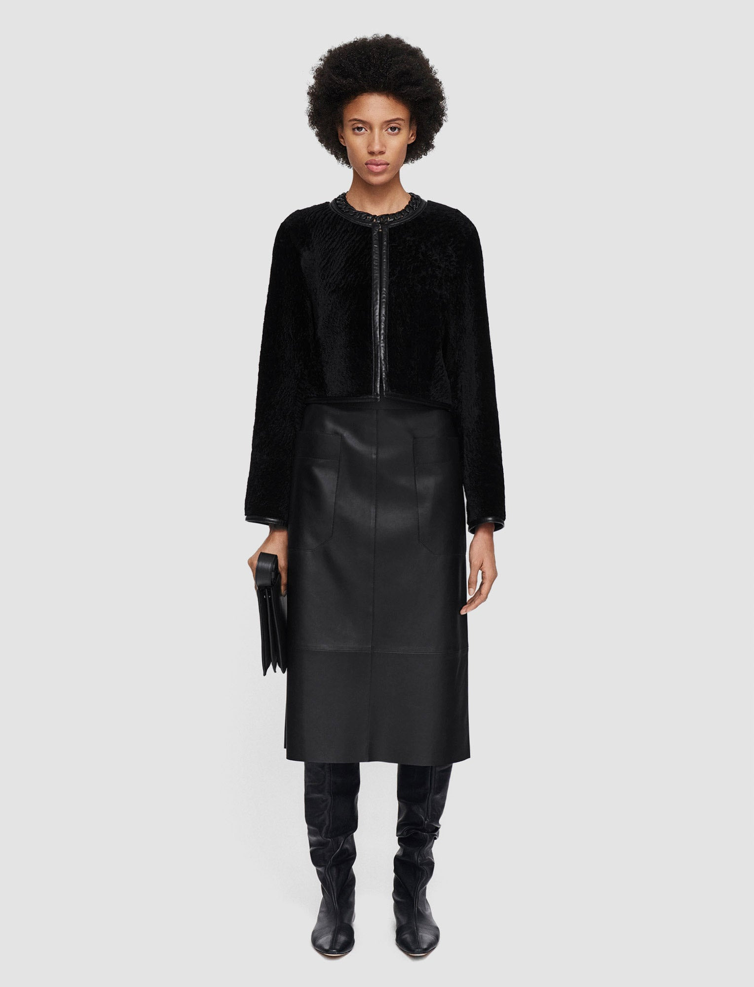 Reversible Embossed Shearling Maurice Jacket - 2