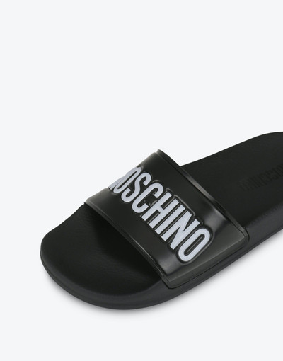 Moschino PVC SLIDE SANDALS WITH LOGO outlook