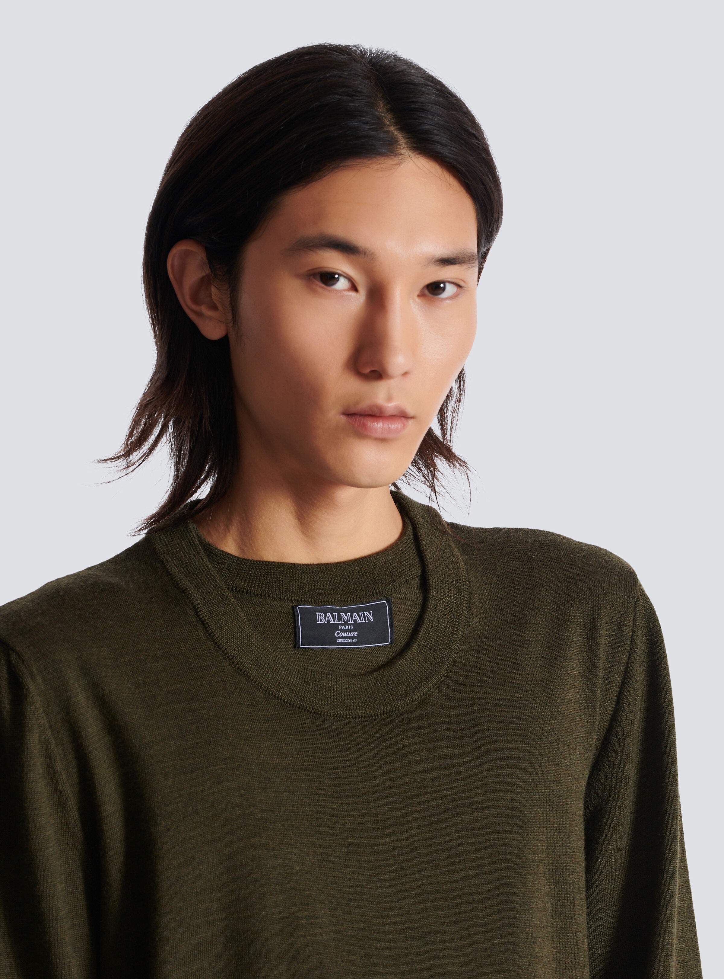 Knitted double-collar jumper - 7