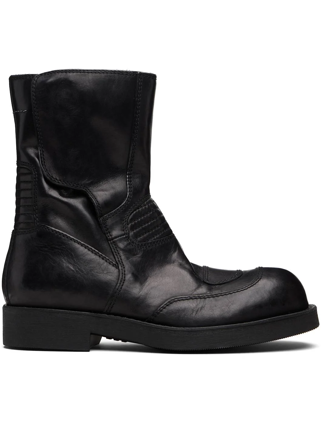 Black Biker Boots - 1