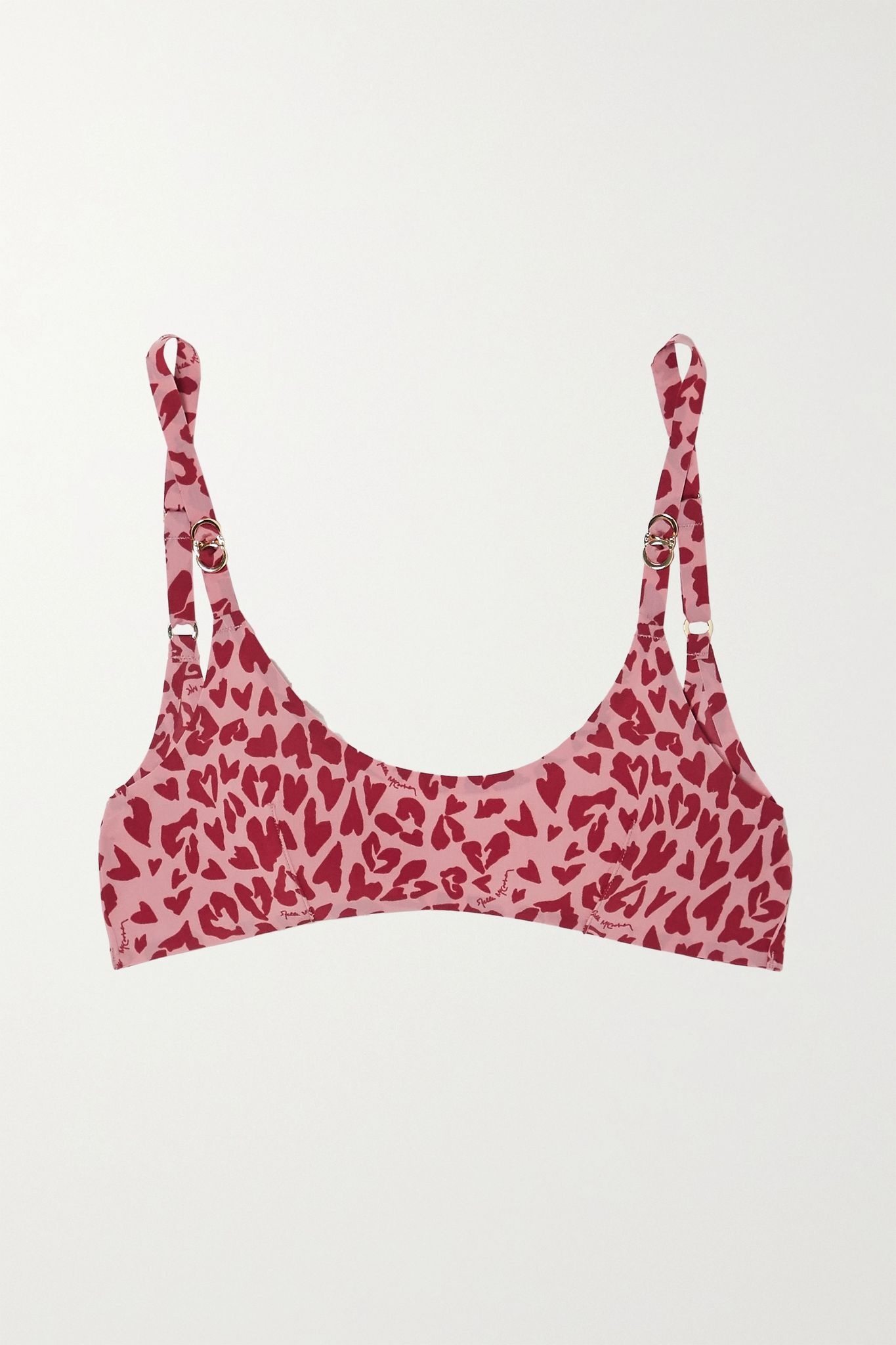 Arizona Lushing printed stretch-crepe de chine soft-cup bra - 1