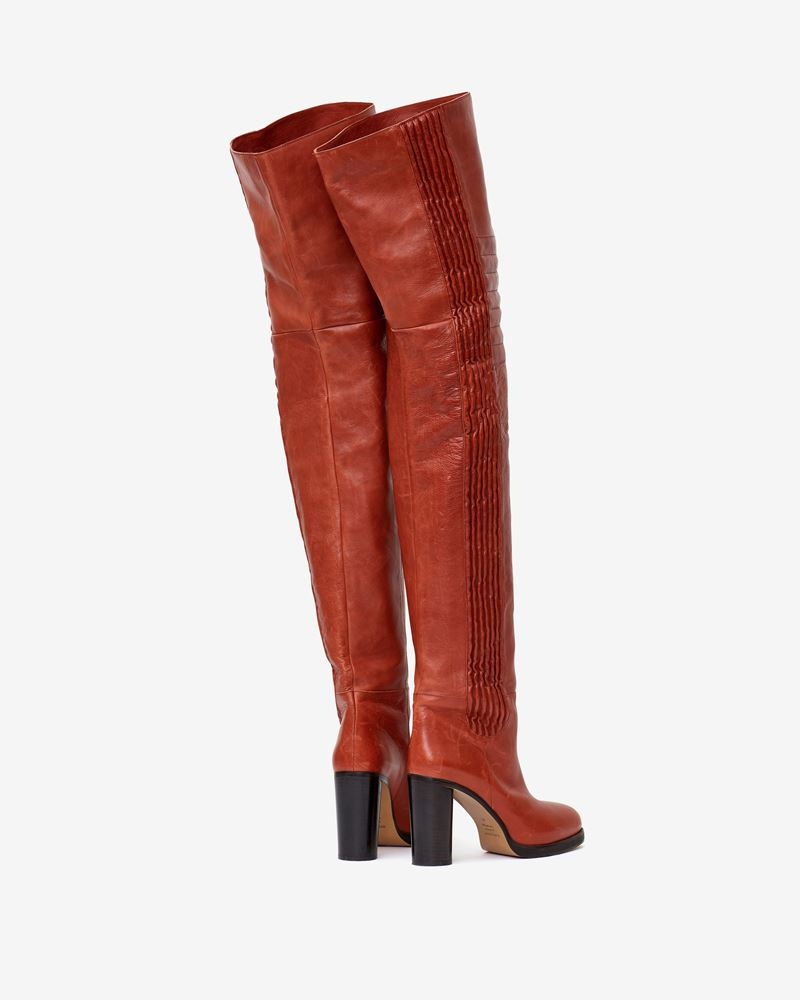 LAELLE LEATHER OVER-THE-KNEE BOOTS - 2