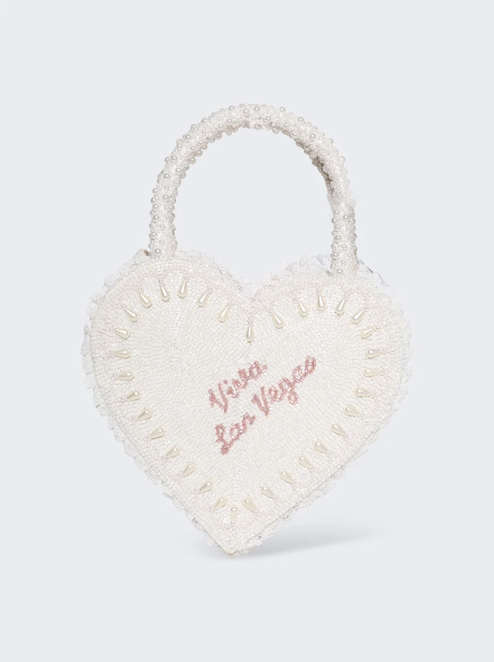 Viva Las Vegas Heart Bag Ivory - 1
