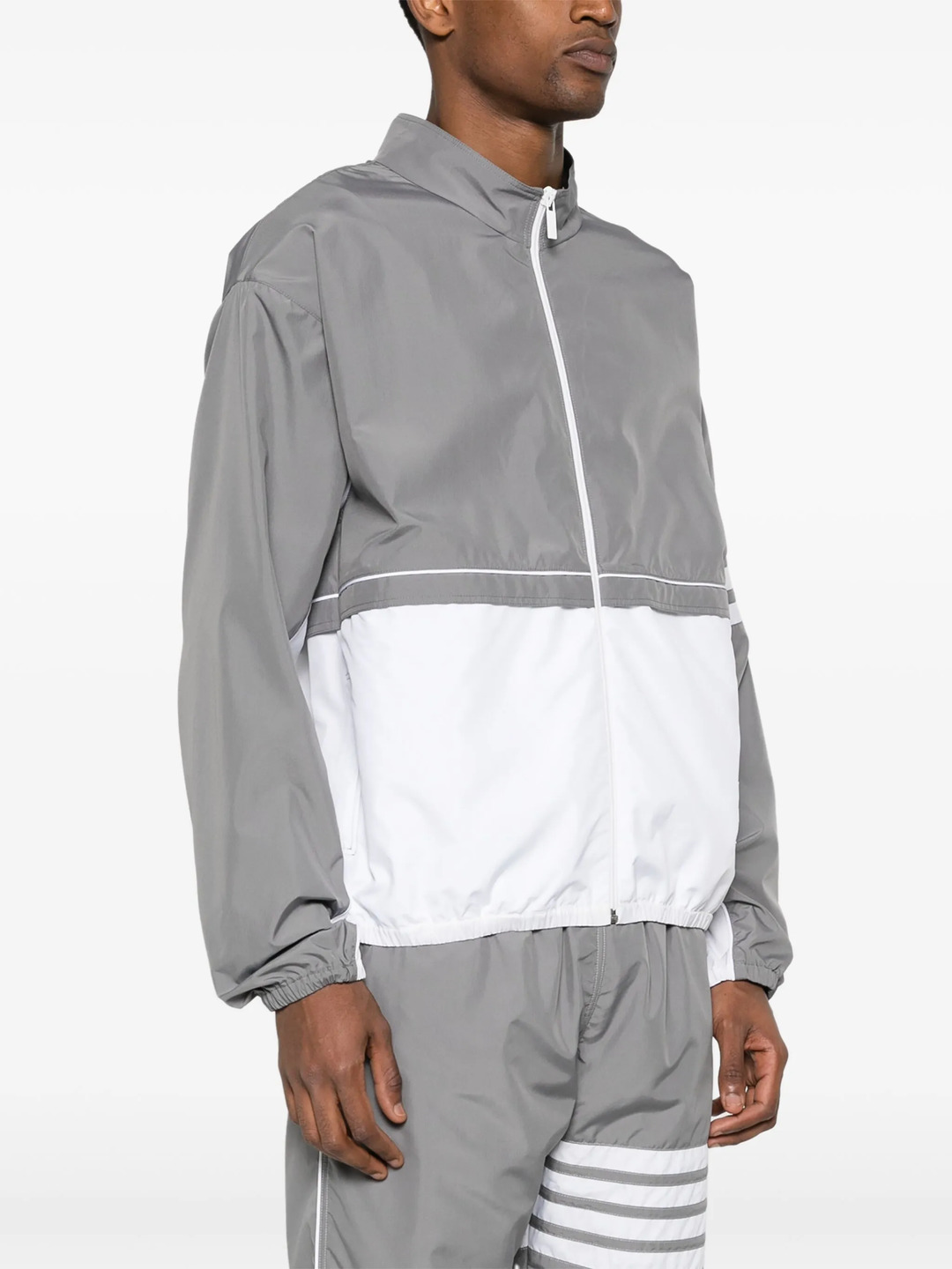 Ripstop 4-Bar Color Block Windbreaker - 3