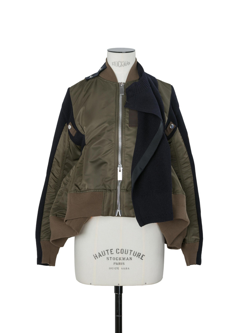 Nylon Twill x Knit Blouson 3