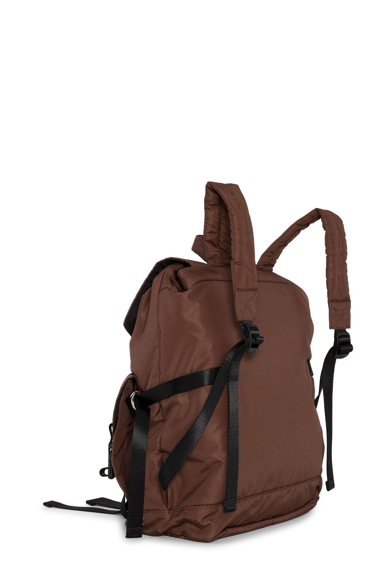GANNI BURGUNDY TECH BACKPACK outlook