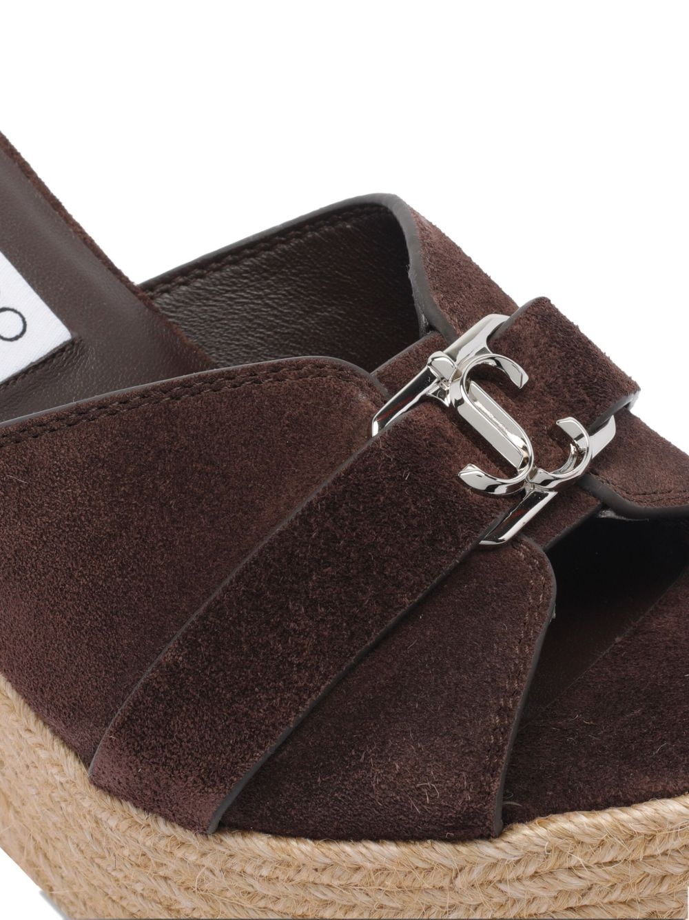 100mm Leda wedge sandals - 4