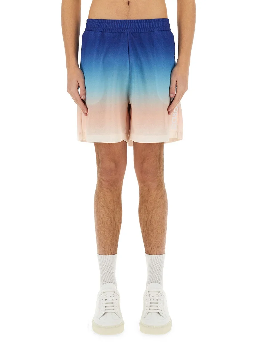Casablanca Men "Gradient" Football Shorts - 1