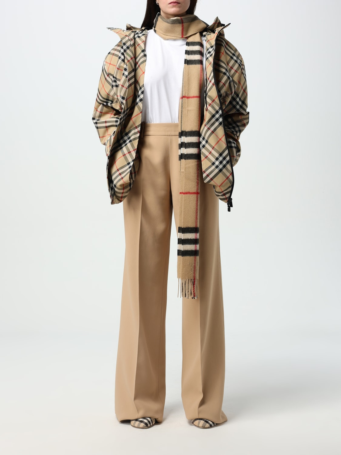 Burberry scarf in check cashmere - 4