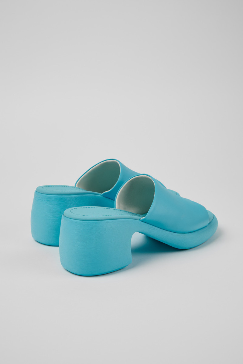 CAMPERLAB Blue Leather Sandals for Women. outlook