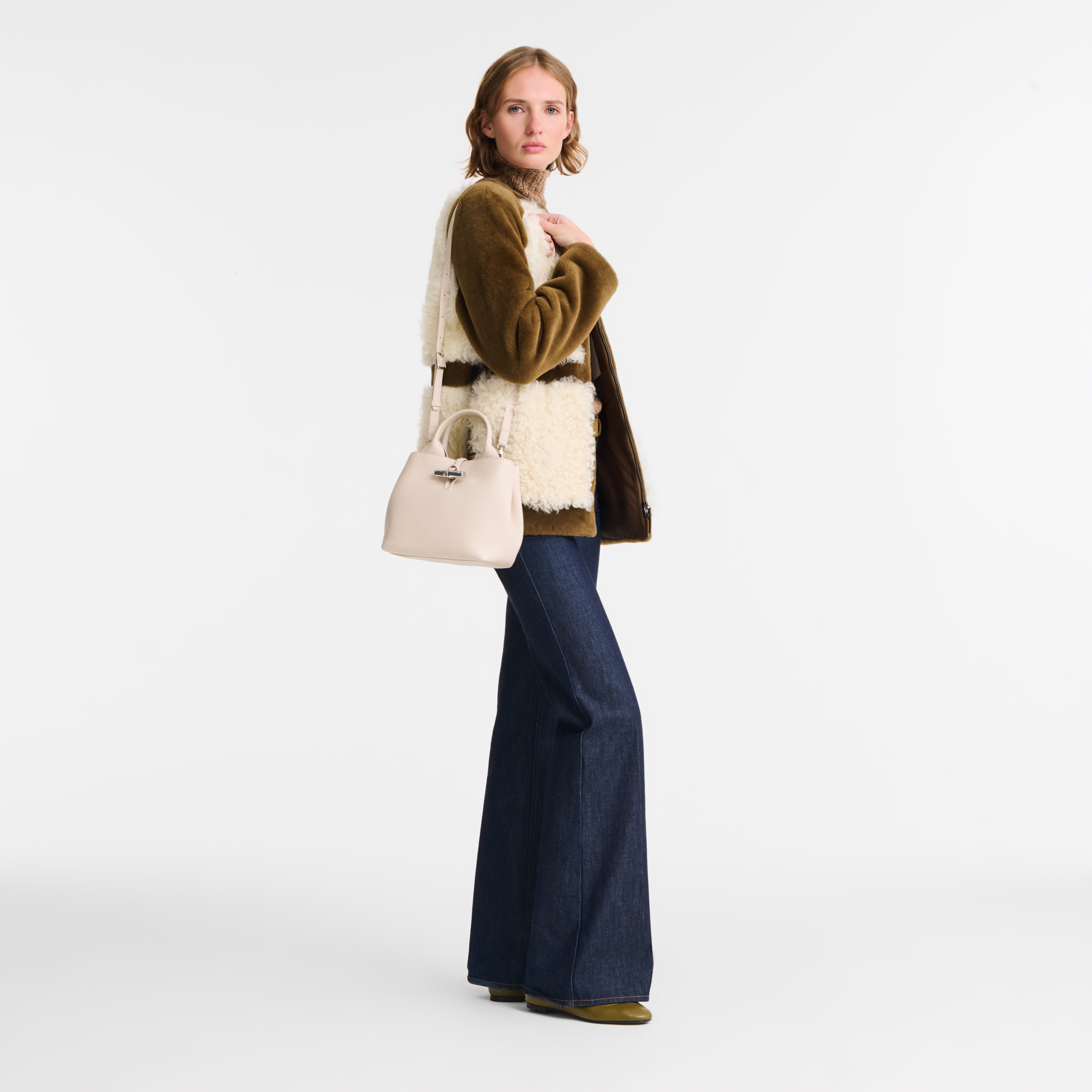 Le Roseau S Handbag Paper - Leather - 2