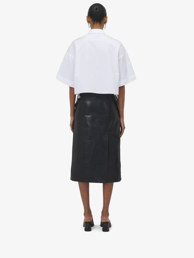 Cropped Boxy Military Shirt 6