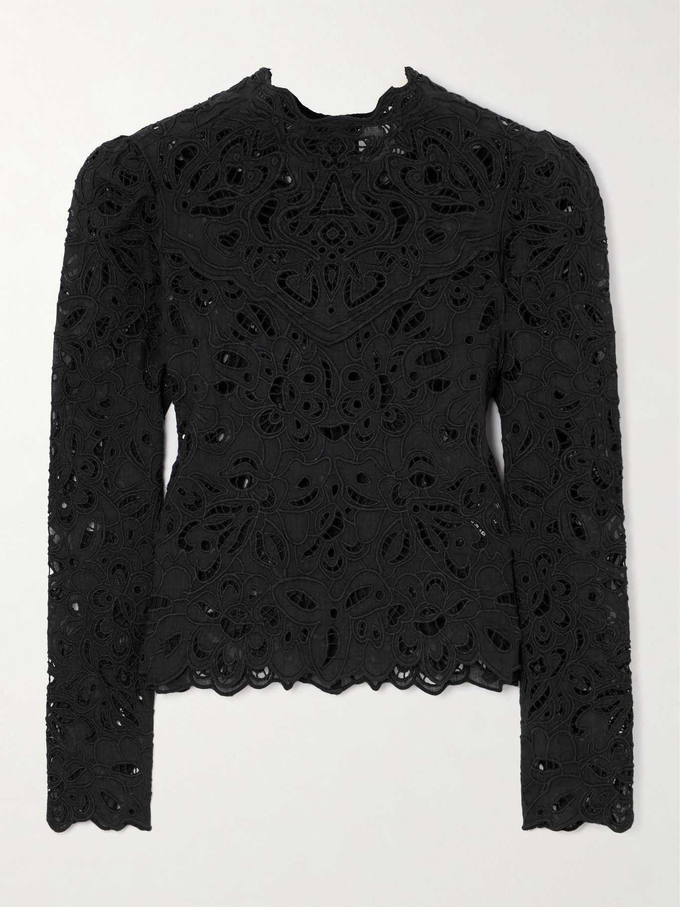 Delphi broderie anglaise ramie blouse - 1