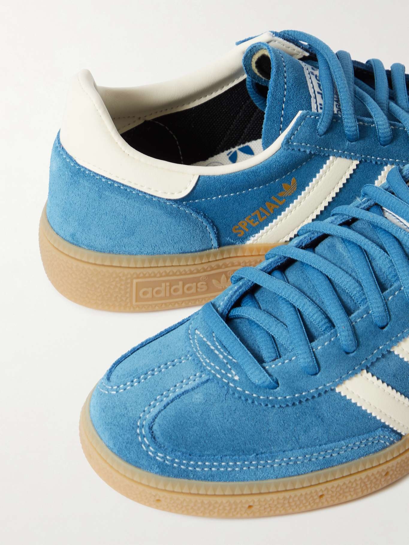 Handball Spezial leather-trimmed suede sneakers - 4