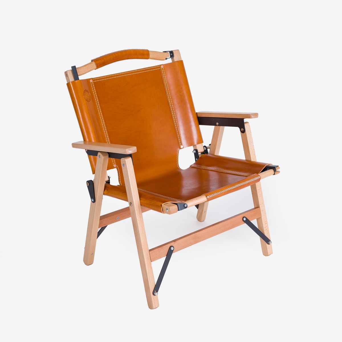 OGL-OD-WD-CHAIR-TAN Obbi Good Label 'Only Good Life' Outdoor Folding Camp Chair - Tan - 1
