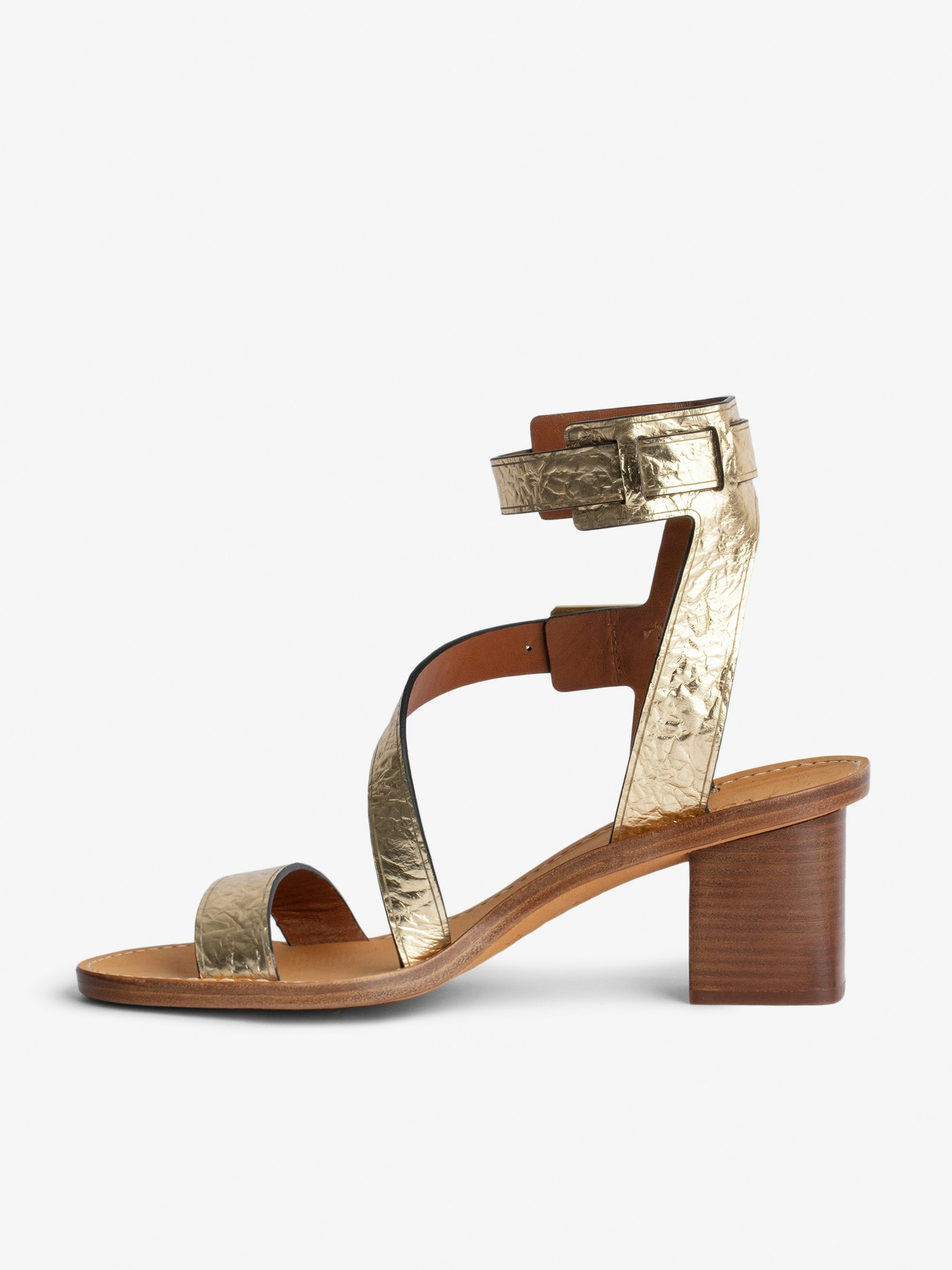 Cecilia Crinkled Caprese Sandals - 2