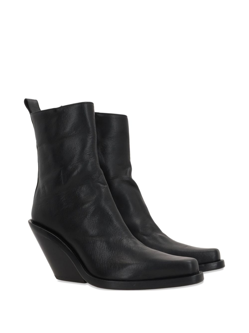 75mm calf leather boots - 2