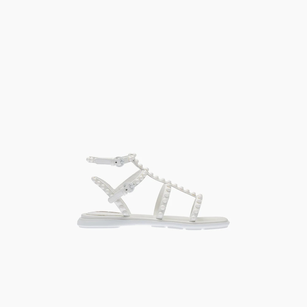 Studded leather sandals - 2