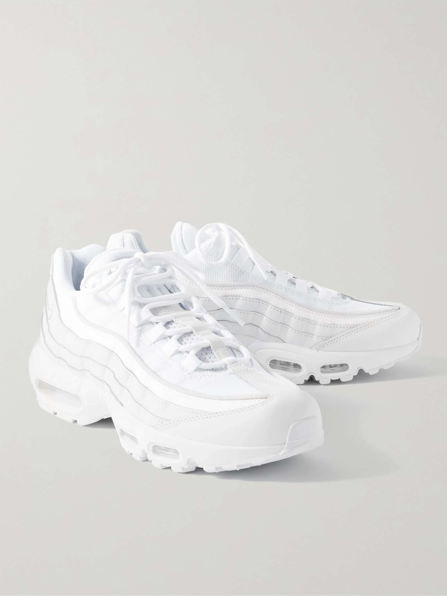 Air Max 95 Essential Leather- and Suede-Trimmed Mesh Sneakers - 4